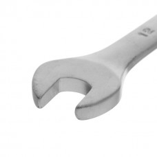 Ключ ріжково-накидний шарнірний 12 мм Cr-V, покриття сатин-хром INTERTOOL XT-1412