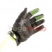 Перчатки "FOX Bomber" черные/зеленые (кожа/текстиль)
