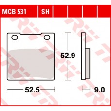 Колодки тормозные дисковые LUCAS MCB531SH