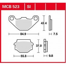 Колодки тормозные дисковые LUCAS MCB523SI