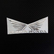  Набор объемных наклеек "Honda (крылья)" (хром) #2