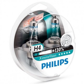 Комплект ламп PHILIPS X-treme Vision +130% 60/55W H4