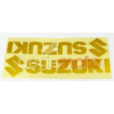Комплект наклеек "SUZUKI" светоотражающие желтые (Transfer Sticker)