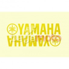 Комплект наклеек "YAMAHA" светоотражающие желтые (Transfer Sticker)