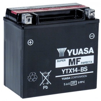 Аккумулятор гелевый YUASA YTX14-BS