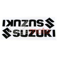 Комплект наклеек "SUZUKI" черные (Transfer Sticker)