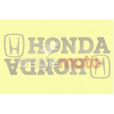 Комплект наклеек "HONDA" светоотражающие белые (Transfer Sticker)